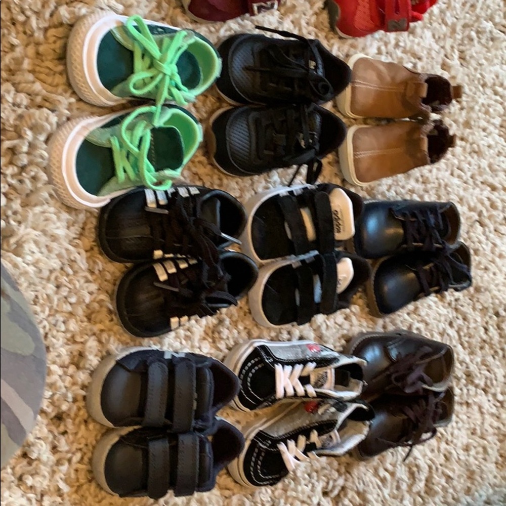 Infant shoes sizes 1.5 to 3 all gently used.